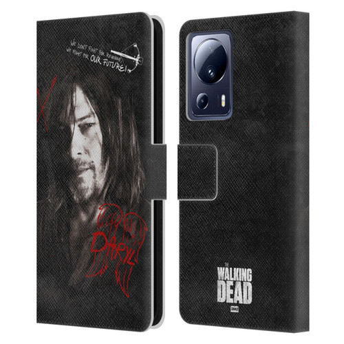 AMC The Walking Dead Daryl Dixon Iconic Grafitti Leather Book Wallet Case Cover For Xiaomi 13 Lite 5G