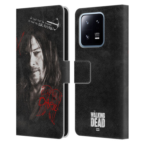 AMC The Walking Dead Daryl Dixon Iconic Grafitti Leather Book Wallet Case Cover For Xiaomi 13 Pro 5G