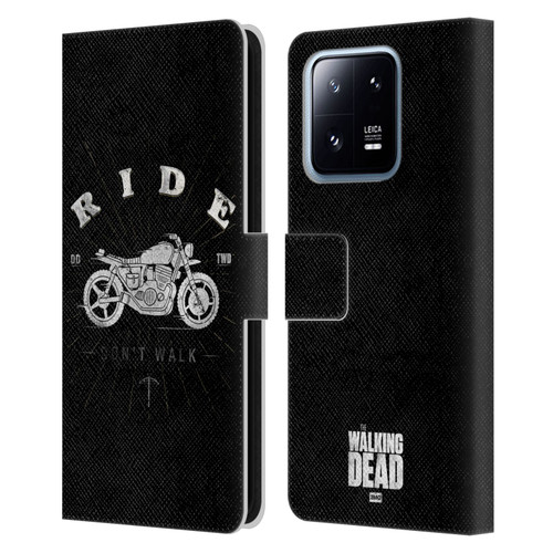 AMC The Walking Dead Daryl Dixon Iconic Ride Don't Walk Leather Book Wallet Case Cover For Xiaomi 13 Pro 5G