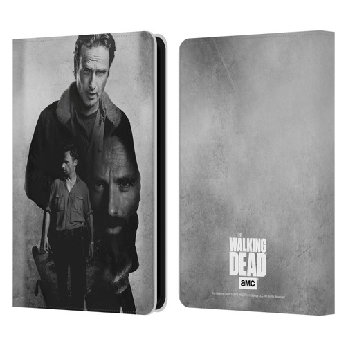 AMC The Walking Dead Double Exposure Rick Leather Book Wallet Case Cover For Amazon Kindle 11th Gen 6in 2022