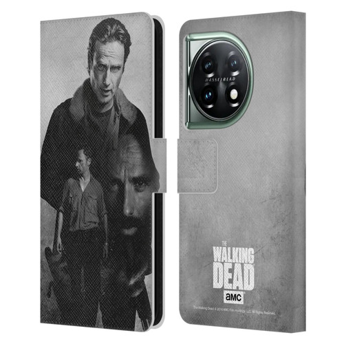 AMC The Walking Dead Double Exposure Rick Leather Book Wallet Case Cover For OnePlus 11 5G