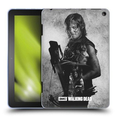AMC The Walking Dead Double Exposure Daryl Soft Gel Case for Amazon Fire HD 8/Fire HD 8 Plus 2020