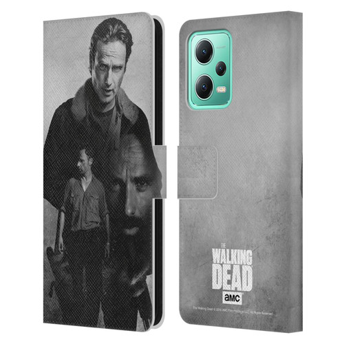 AMC The Walking Dead Double Exposure Rick Leather Book Wallet Case Cover For Xiaomi Redmi Note 12 5G