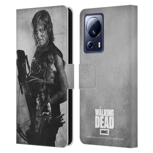 AMC The Walking Dead Double Exposure Daryl Leather Book Wallet Case Cover For Xiaomi 13 Lite 5G