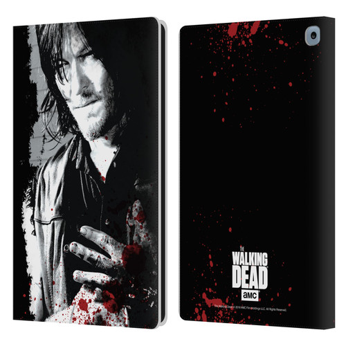 AMC The Walking Dead Gore Wounded Hand Leather Book Wallet Case Cover For Amazon Fire HD 10 / Plus 2021