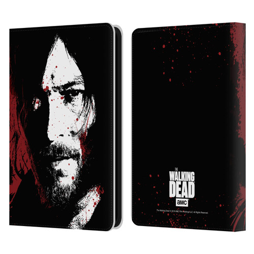 AMC The Walking Dead Gore Blood Bath Daryl Leather Book Wallet Case Cover For Amazon Kindle 11th Gen 6in 2022