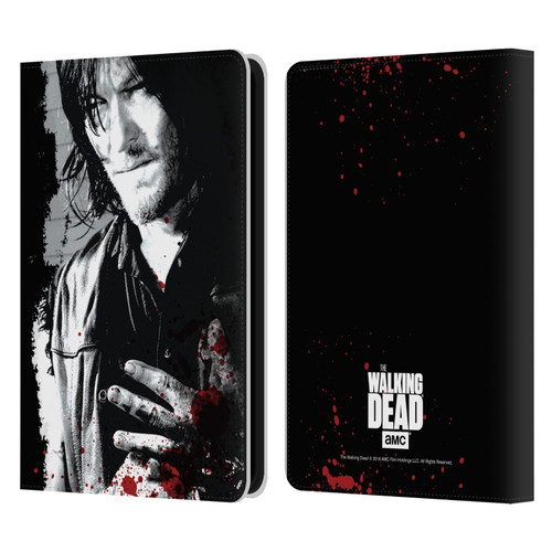 AMC The Walking Dead Gore Wounded Hand Leather Book Wallet Case Cover For Amazon Kindle 11th Gen 6in 2022