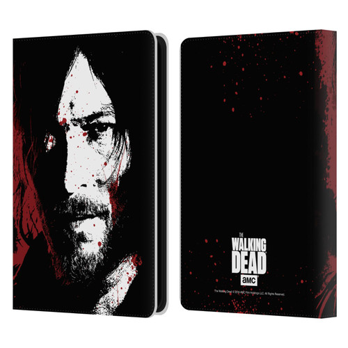 AMC The Walking Dead Gore Blood Bath Daryl Leather Book Wallet Case Cover For Amazon Kindle Paperwhite 5 (2021)