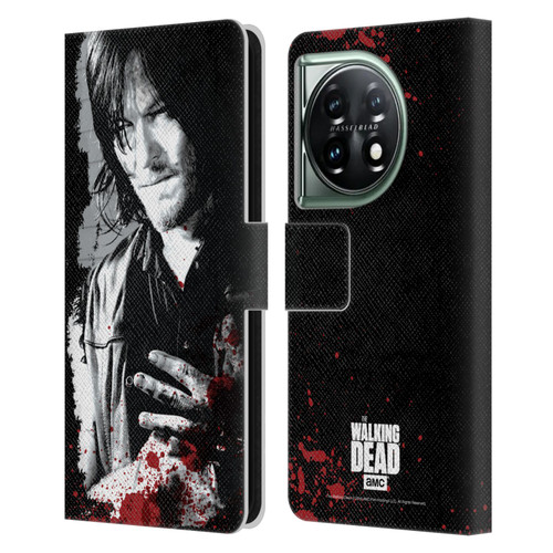 AMC The Walking Dead Gore Wounded Hand Leather Book Wallet Case Cover For OnePlus 11 5G