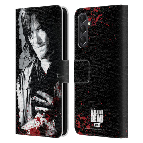 AMC The Walking Dead Gore Wounded Hand Leather Book Wallet Case Cover For Samsung Galaxy A24 4G / M34 5G