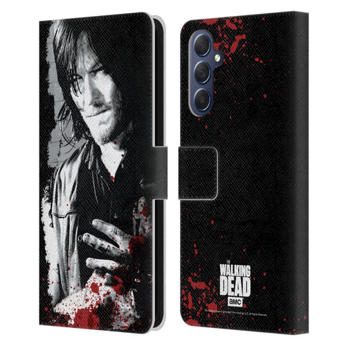 AMC The Walking Dead Gore Wounded Hand Leather Book Wallet Case Cover For Samsung Galaxy M54 5G