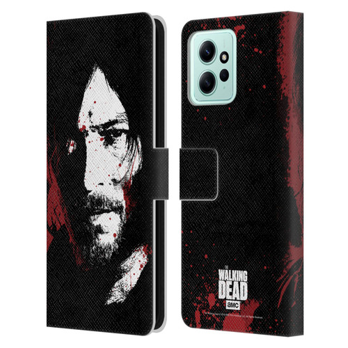 AMC The Walking Dead Gore Blood Bath Daryl Leather Book Wallet Case Cover For Xiaomi Redmi 12