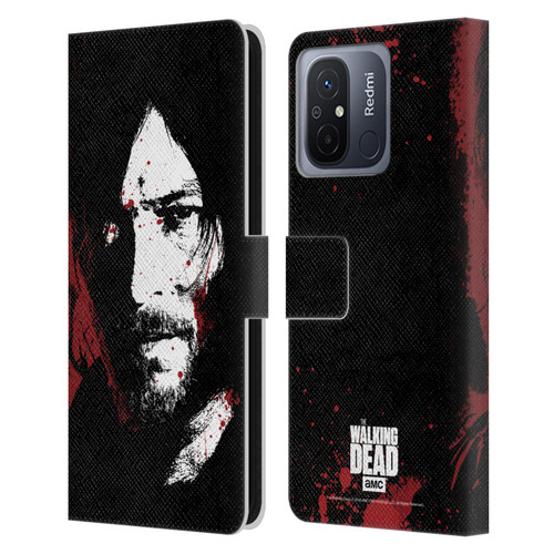 AMC The Walking Dead Gore Blood Bath Daryl Leather Book Wallet Case Cover For Xiaomi Redmi 12C