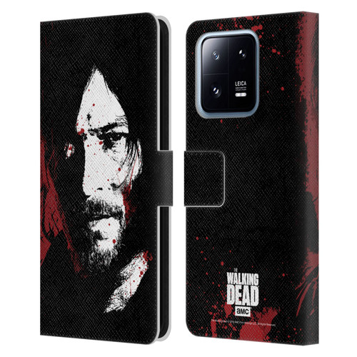 AMC The Walking Dead Gore Blood Bath Daryl Leather Book Wallet Case Cover For Xiaomi 13 Pro 5G