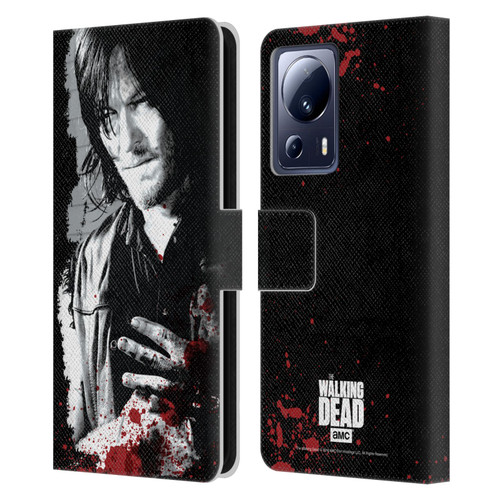 AMC The Walking Dead Gore Wounded Hand Leather Book Wallet Case Cover For Xiaomi 13 Lite 5G