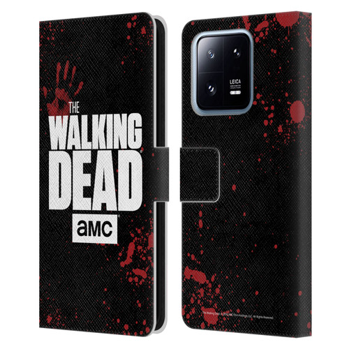 AMC The Walking Dead Logo Black Leather Book Wallet Case Cover For Xiaomi 13 Pro 5G