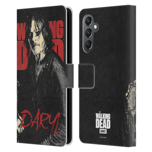 AMC The Walking Dead Season 10 Character Portraits Daryl Leather Book Wallet Case Cover For Samsung Galaxy A25 5G