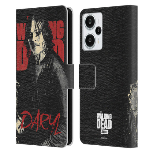 AMC The Walking Dead Season 10 Character Portraits Daryl Leather Book Wallet Case Cover For Xiaomi Redmi Note 12T