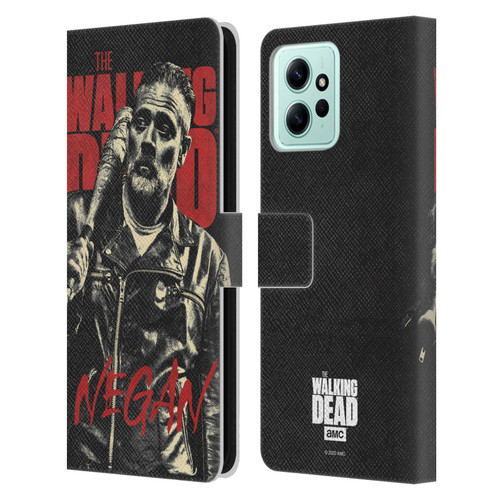 AMC The Walking Dead Season 10 Character Portraits Negan Leather Book Wallet Case Cover For Xiaomi Redmi 12