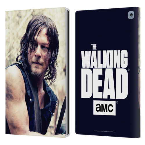 AMC The Walking Dead Daryl Dixon Half Body Leather Book Wallet Case Cover For Amazon Fire HD 10 / Plus 2021