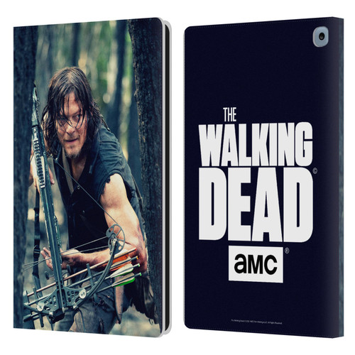 AMC The Walking Dead Daryl Dixon Lurk Leather Book Wallet Case Cover For Amazon Fire HD 10 / Plus 2021