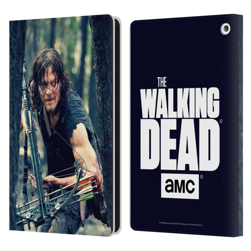 AMC The Walking Dead Daryl Dixon Lurk Leather Book Wallet Case Cover For Amazon Fire HD 8/Fire HD 8 Plus 2020