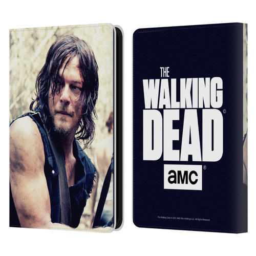 AMC The Walking Dead Daryl Dixon Half Body Leather Book Wallet Case Cover For Amazon Kindle 11th Gen 6in 2022