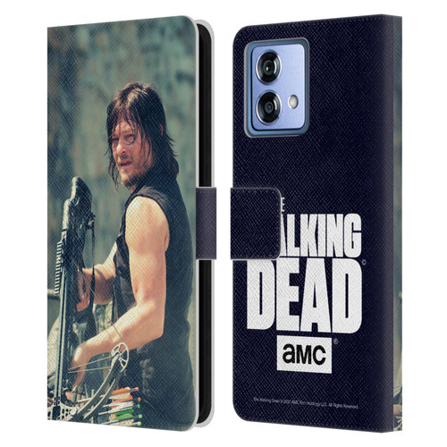 AMC The Walking Dead Daryl Dixon Archer Leather Book Wallet Case Cover For Motorola Moto G84 5G