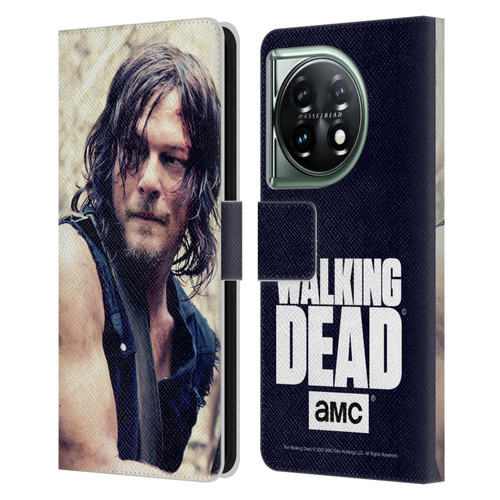 AMC The Walking Dead Daryl Dixon Half Body Leather Book Wallet Case Cover For OnePlus 11 5G