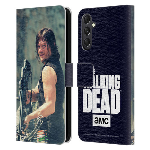AMC The Walking Dead Daryl Dixon Archer Leather Book Wallet Case Cover For Samsung Galaxy A24 4G / M34 5G