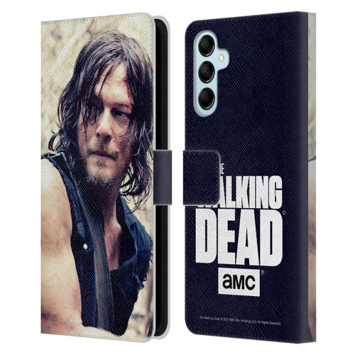 AMC The Walking Dead Daryl Dixon Half Body Leather Book Wallet Case Cover For Samsung Galaxy M14 5G