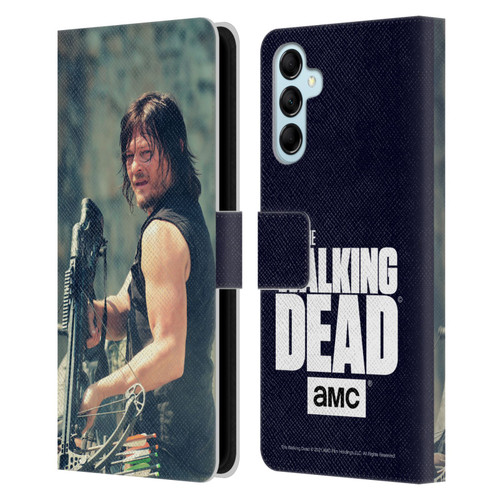 AMC The Walking Dead Daryl Dixon Archer Leather Book Wallet Case Cover For Samsung Galaxy M14 5G