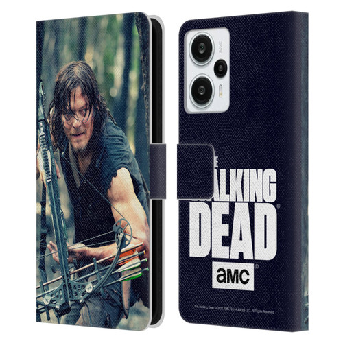 AMC The Walking Dead Daryl Dixon Lurk Leather Book Wallet Case Cover For Xiaomi Redmi Note 12T