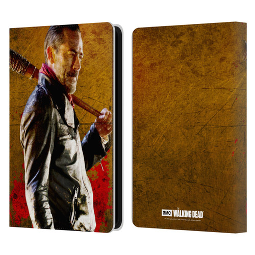 AMC The Walking Dead Negan Lucille 1 Leather Book Wallet Case Cover For Amazon Kindle Paperwhite 5 (2021)