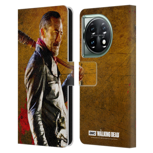 AMC The Walking Dead Negan Lucille 1 Leather Book Wallet Case Cover For OnePlus 11 5G