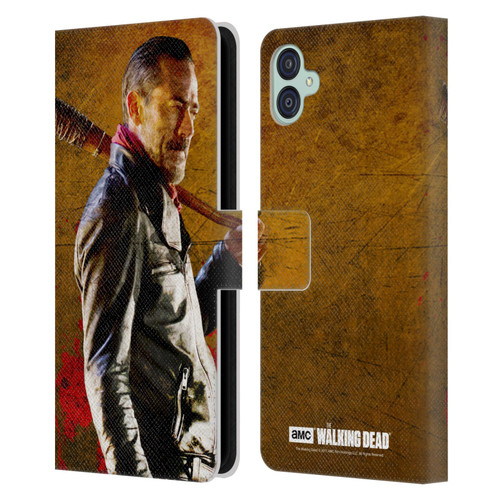 AMC The Walking Dead Negan Lucille 1 Leather Book Wallet Case Cover For Samsung Galaxy M04 5G / A04e