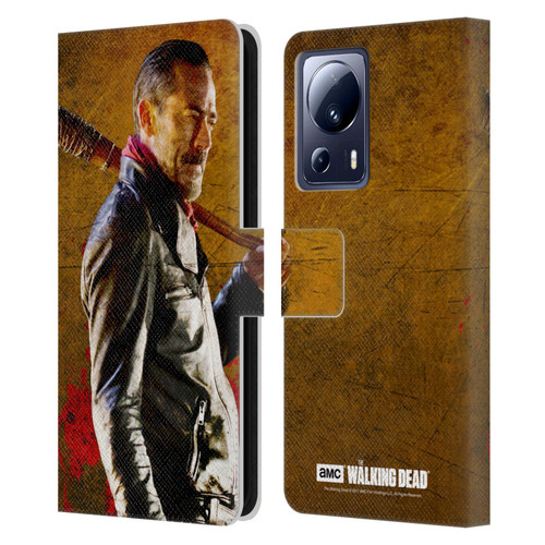 AMC The Walking Dead Negan Lucille 1 Leather Book Wallet Case Cover For Xiaomi 13 Lite 5G