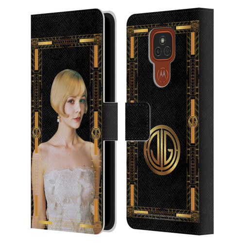 The Great Gatsby Graphics Daisy Leather Book Wallet Case Cover For Motorola Moto E7 Plus