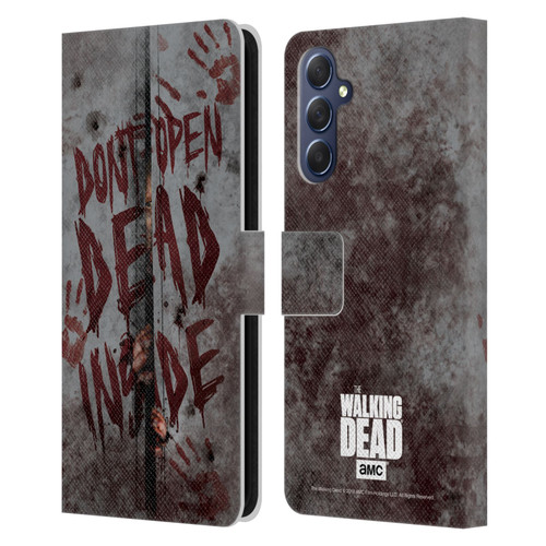 AMC The Walking Dead Typography Dead Inside Leather Book Wallet Case Cover For Samsung Galaxy M54 5G