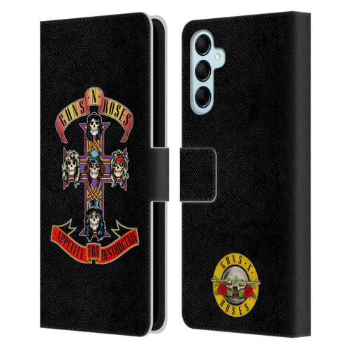 Guns N' Roses Key Art Appetite For Destruction Leather Book Wallet Case Cover For Samsung Galaxy M14 5G