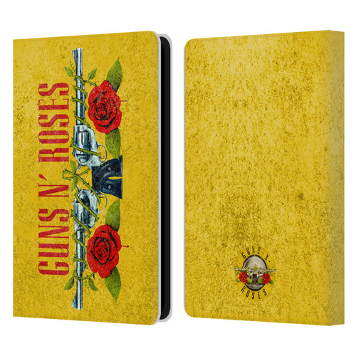 Guns N' Roses Vintage Pistols Leather Book Wallet Case Cover For Amazon Kindle Paperwhite 5 (2021)