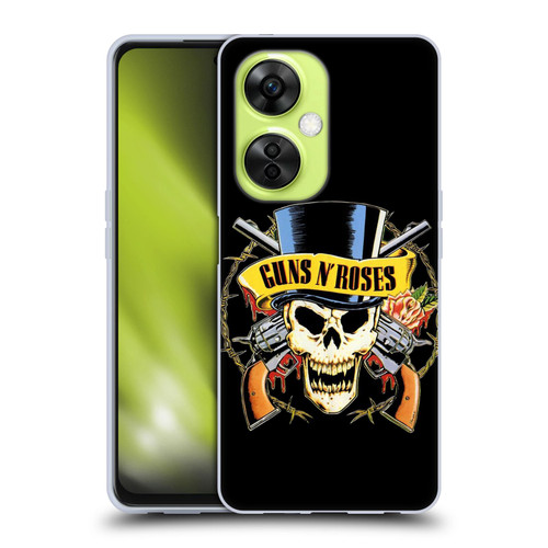 Guns N' Roses Key Art Top Hat Skull Soft Gel Case for OnePlus Nord CE 3 Lite 5G