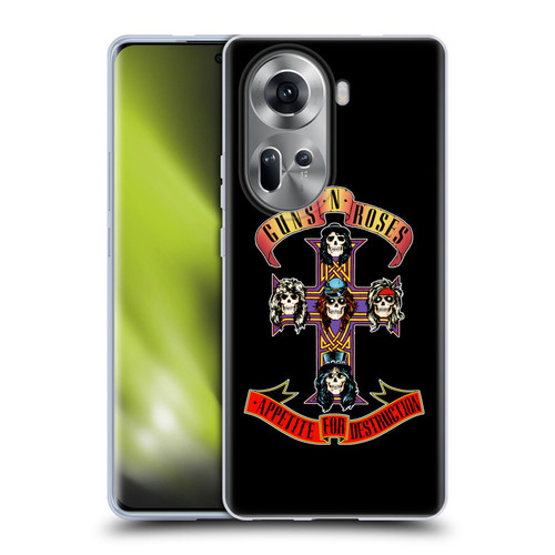 Guns N' Roses Key Art Appetite For Destruction Soft Gel Case for OPPO Reno11