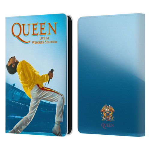 Queen Key Art Freddie Mercury Live At Wembley Leather Book Wallet Case Cover For Amazon Kindle 11th Gen 6in 2022