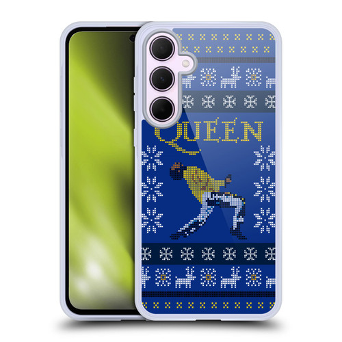 Queen Christmas Freddie Mercury Knitwork Soft Gel Case for Samsung Galaxy A35 5G