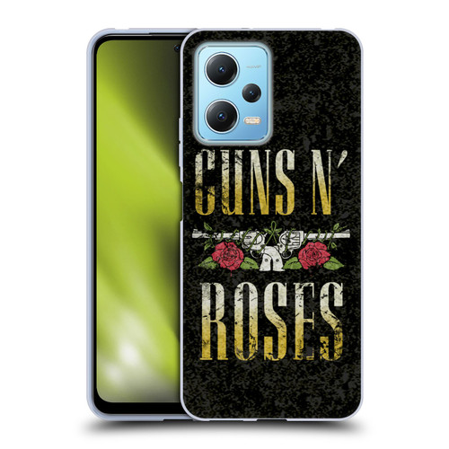 Guns N' Roses Key Art Text Logo Pistol Soft Gel Case for Xiaomi Redmi Note 12 5G