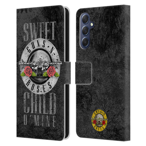 Guns N' Roses Vintage Sweet Child O' Mine Leather Book Wallet Case Cover For Samsung Galaxy M54 5G