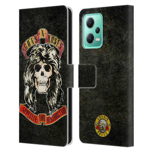 Guns N' Roses Vintage Adler Leather Book Wallet Case Cover For Xiaomi Redmi Note 12 5G