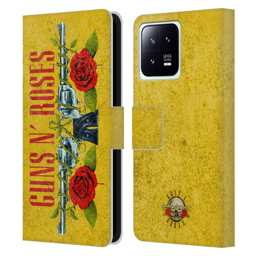 Guns N' Roses Vintage Pistols Leather Book Wallet Case Cover For Xiaomi 13 5G