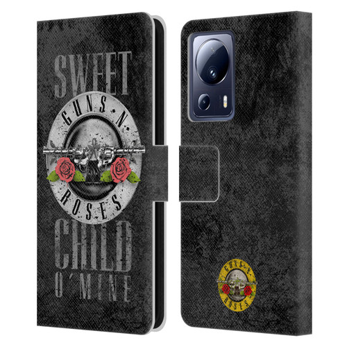 Guns N' Roses Vintage Sweet Child O' Mine Leather Book Wallet Case Cover For Xiaomi 13 Lite 5G